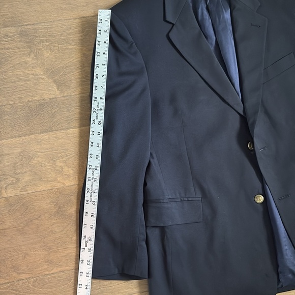 Murano Blazer Sport Coat Wool Navy 42S - Picture 5 of 10